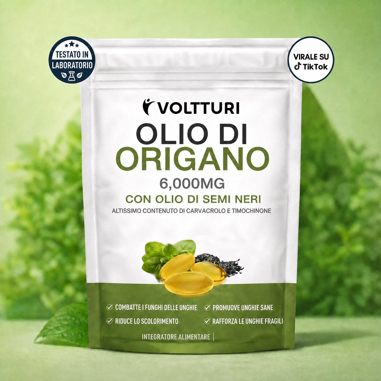 VOLTTURI OLIO DI ORIGANO E CUMINO NERO – ELIMINA IL FUNGO DELLE UNGHIE