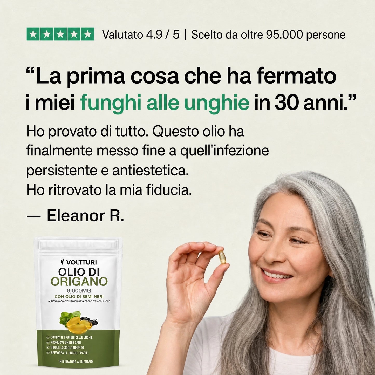 VOLTTURI OLIO DI ORIGANO E CUMINO NERO – ELIMINA IL FUNGO DELLE UNGHIE