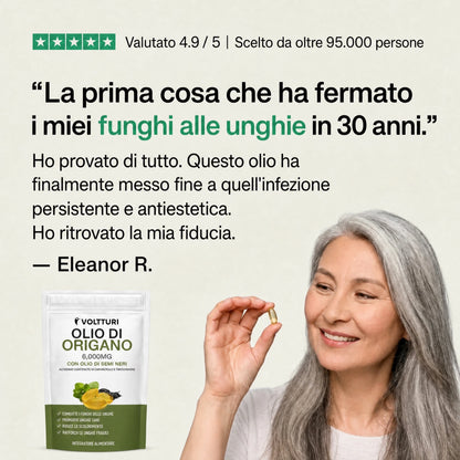 VOLTTURI OLIO DI ORIGANO E CUMINO NERO – ELIMINA IL FUNGO DELLE UNGHIE