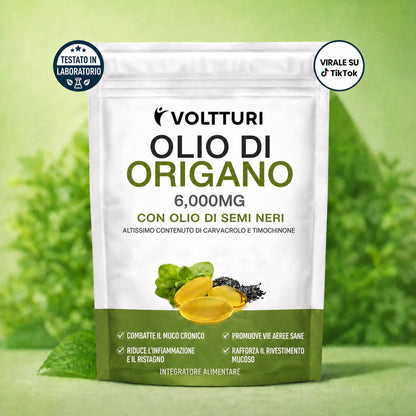 VOLTTURI OLIO DI ORIGANO E CUMINO NERO — LIBERA DAL MUCO CRONICO